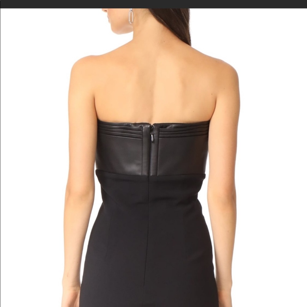 mini dress with lamb skin leather lining - Picture 3 of 5